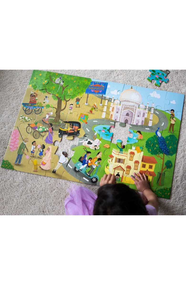 KULTURE KHAZANA Namaste India Floor Puzzle, 51 Pieces, Alternate, color, Multicolored
