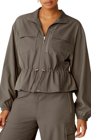 Beyond Yoga City Chic Jacket In Brown
