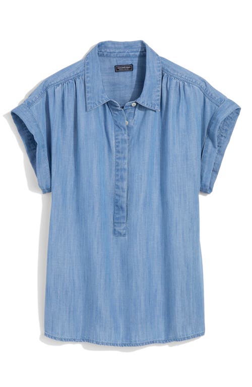 Vineyard Vines Chambray Top In Blue