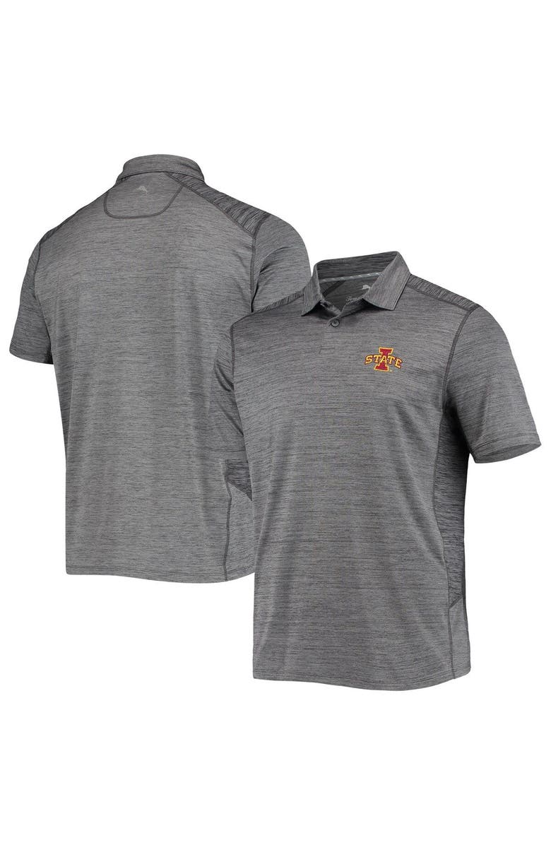 Tommy Bahama Men's Tommy Bahama Gray Iowa State Cyclones Delray IslandZone Polo, Main, color, 