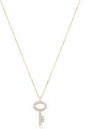 The Lovery Fine Jewelry Mini Diamond Key Necklace