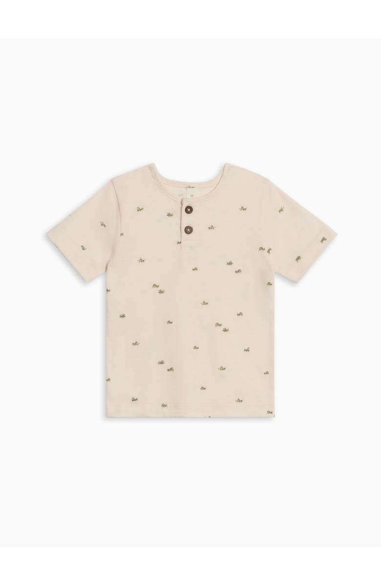 KENDI by Colored Organics Organic Reef Henley, Alternate, color, Grasshopper / Fern + Mint