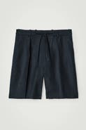 COS Tailored Drawstring Linen Shorts