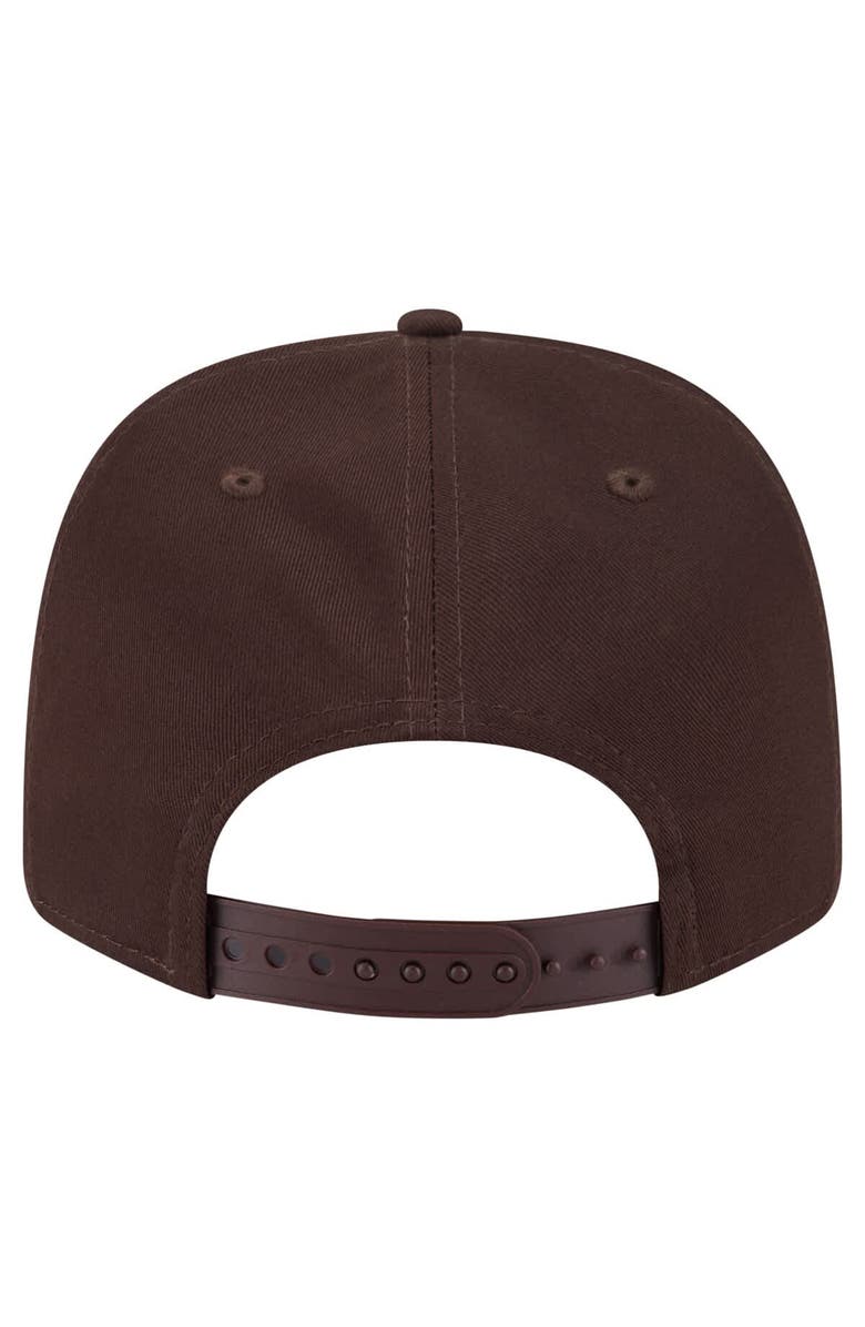 New Era Men's New Era Brown San Diego Padres Circle Patch 9SEVENTY Stretch-Snap Hat, Alternate, color, Brown