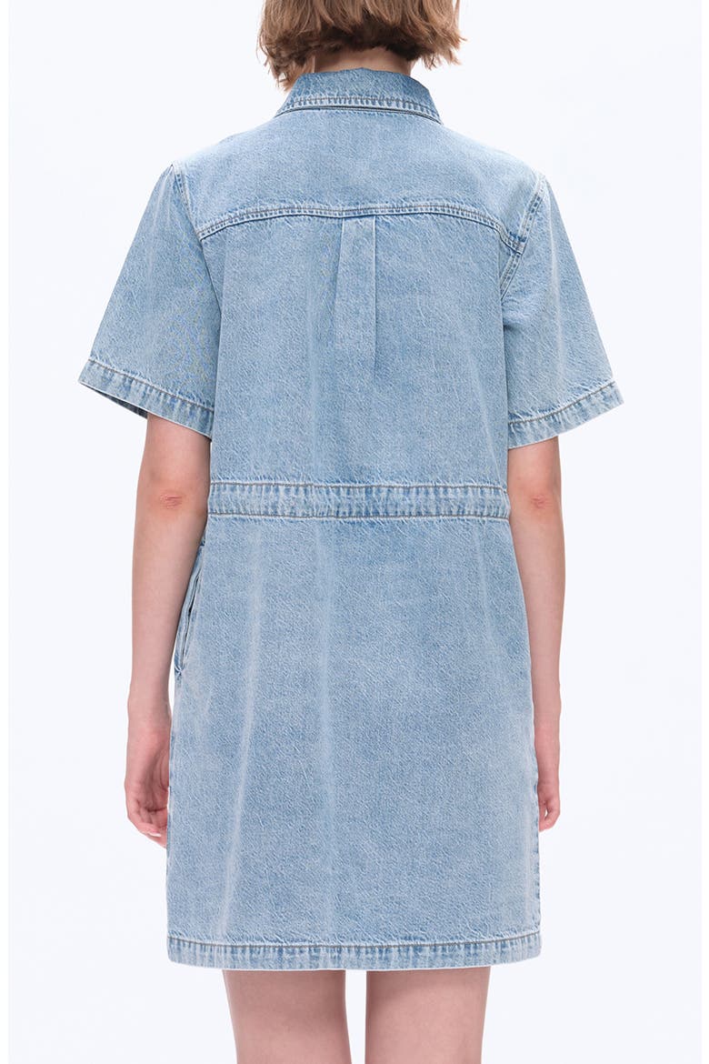 Denim Shirtdress, Alternate, color, LIGHT BLUE