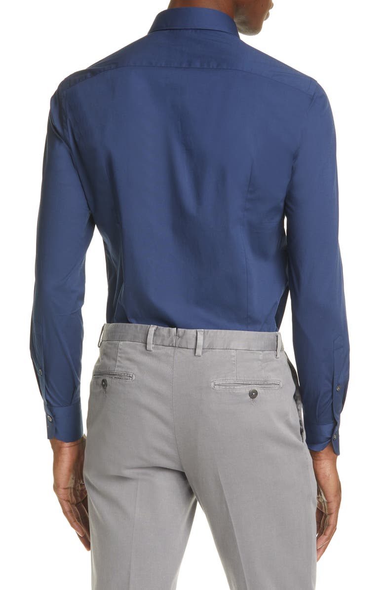 Boglioli Trim Fit Stretch Cotton Button-Up Shirt, Alternate, color, 