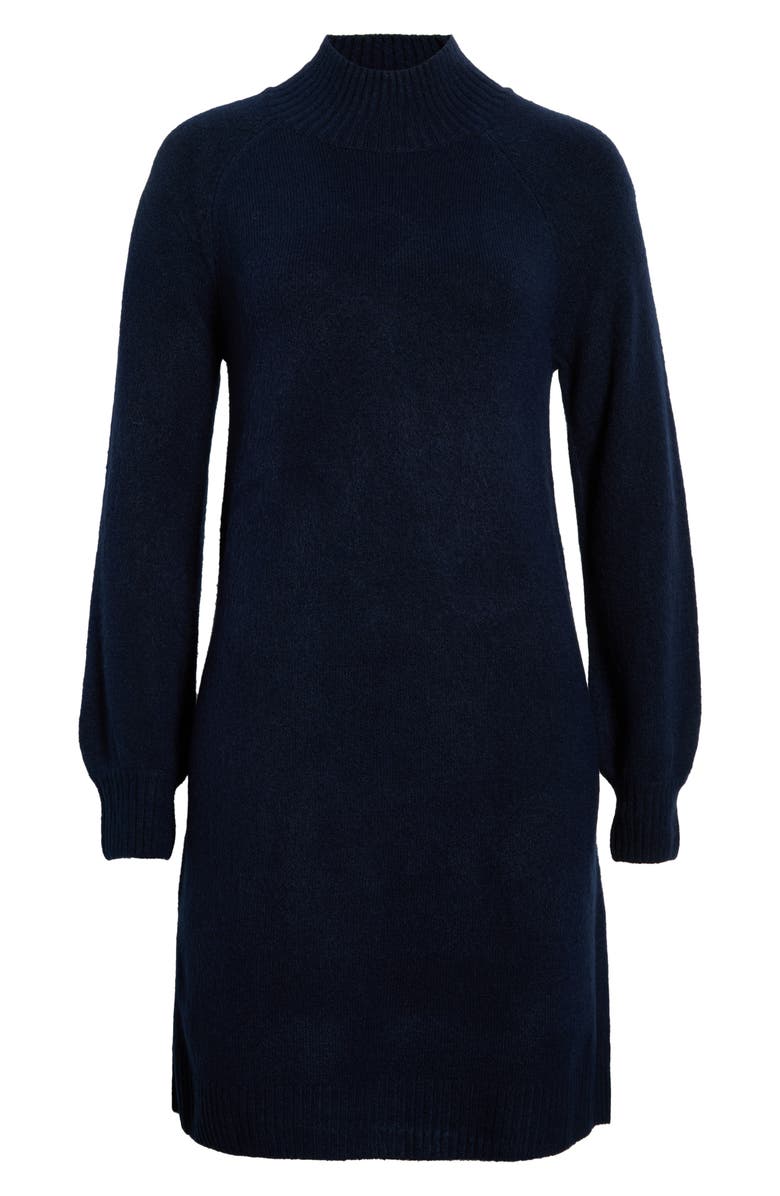 Halogen<sup>®</sup> Mock Neck Long Sleeve Sweater Dress, Alternate, color, 