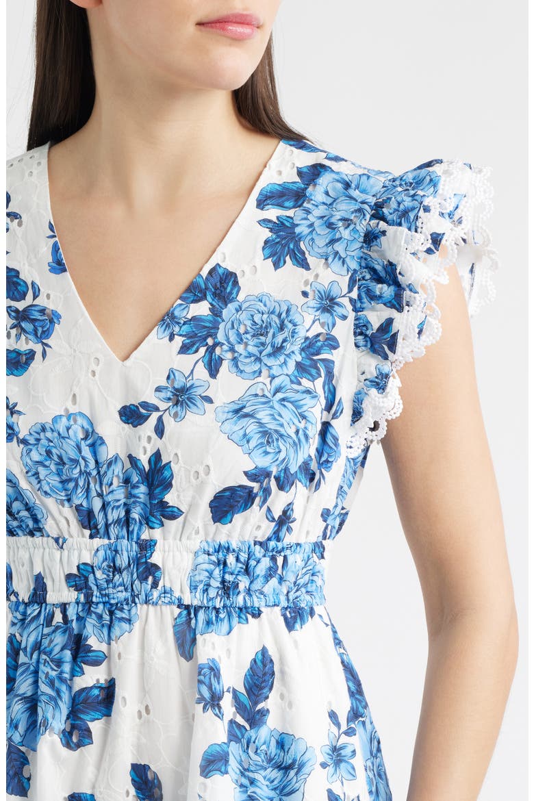 anne klein lace dress Anne Klein Women's High-Ruffle-Neck Sleeveless Lace Dress