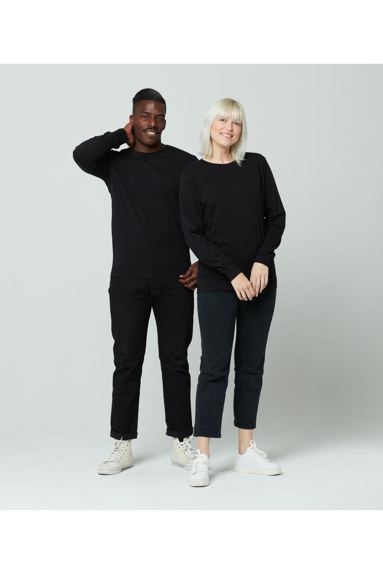 Unisex LS Tee, Alternate, color, Black