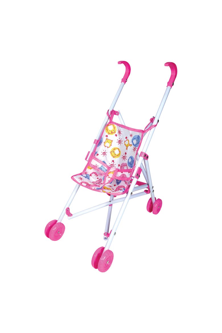 10 Inch Baby Doll & Umbrella Stroller Set, Ages 2+, Alternate, color, Multicolored