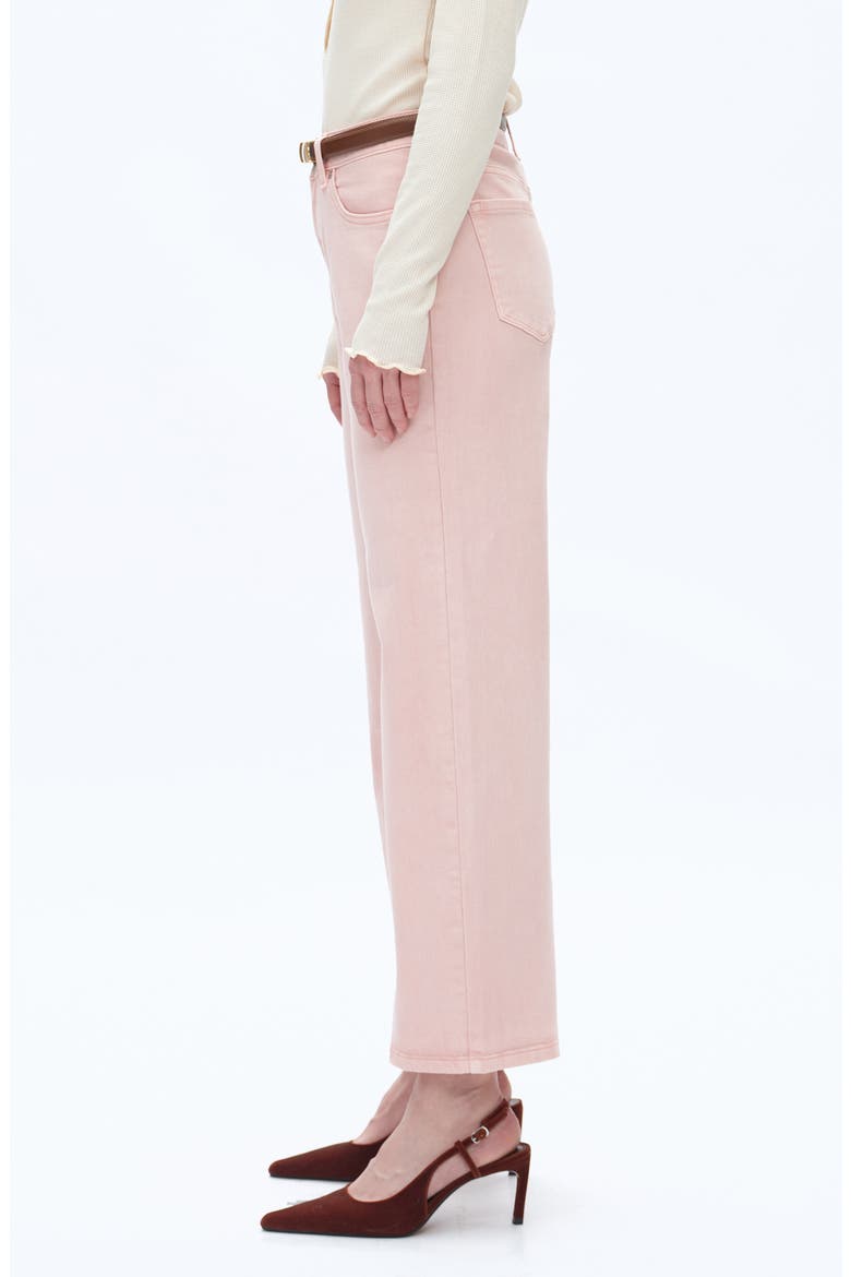 Mid Rise Barrel Jeans, Alternate, color, PEARL PINK