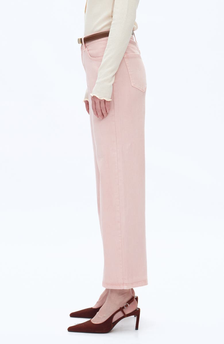 Bayeas Mid Rise Barrel Jeans, Alternate, color, Pearl Pink