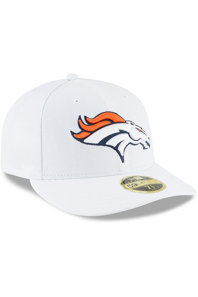 Men's New Era White Denver Broncos Omaha Low Profile 59FIFTY Fitted Hat, Alternate, color, White