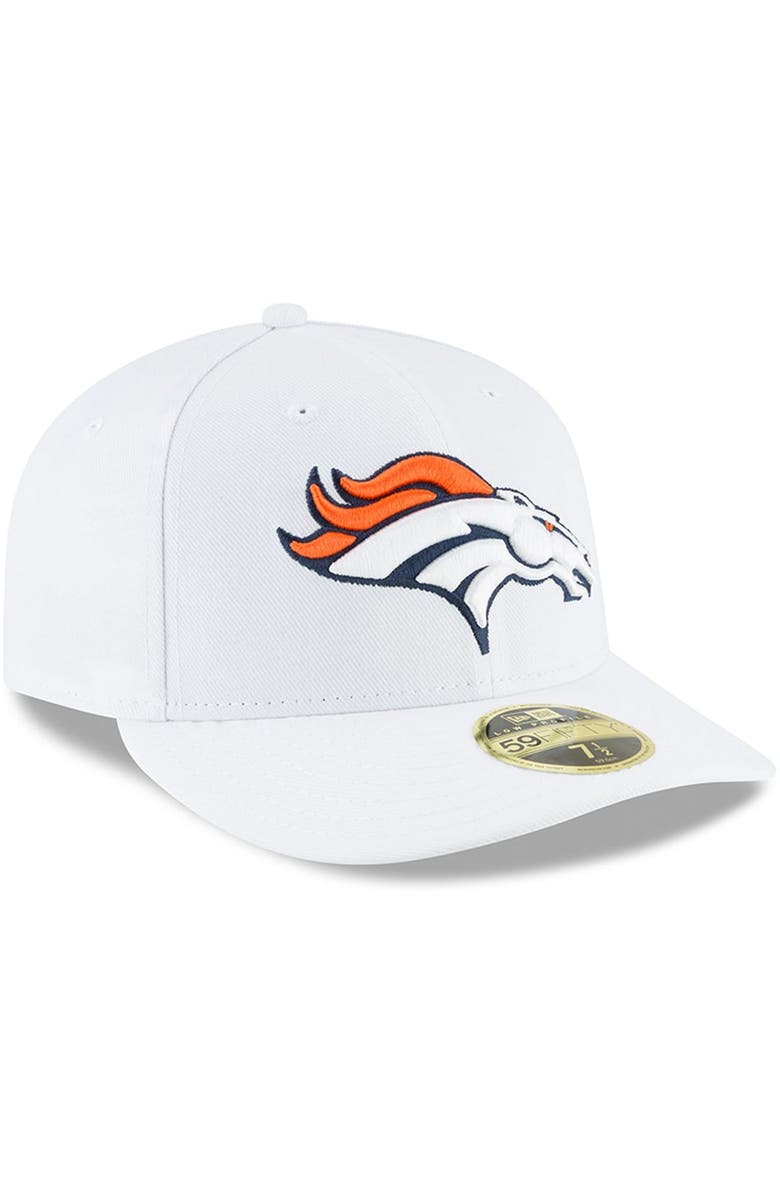 New Era Men's New Era White Denver Broncos Omaha Low Profile 59FIFTY Fitted Hat, Alternate, color, 