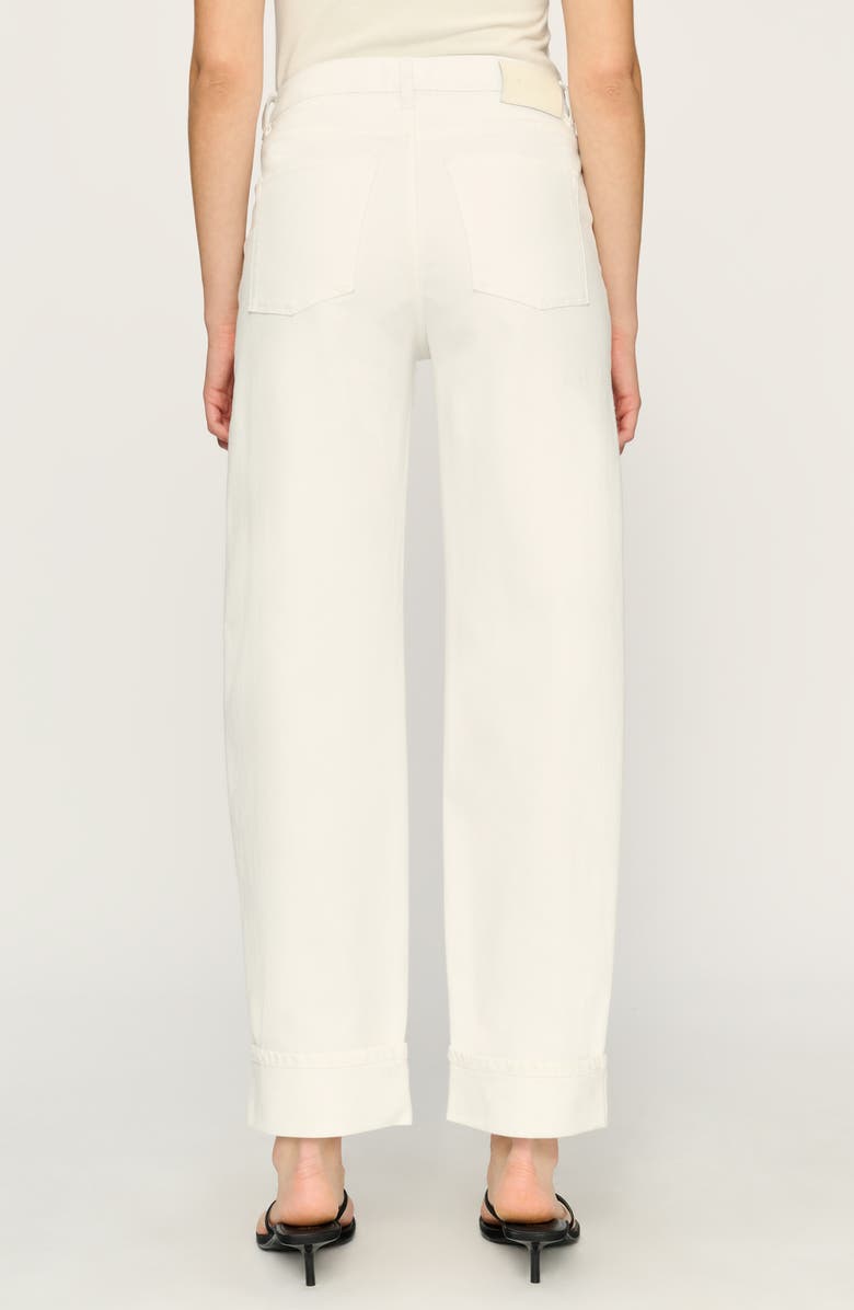 DL1961 Thea Relaxed Tapered Boyfriend Ankle Jeans, Alternate, color, White Cuffed