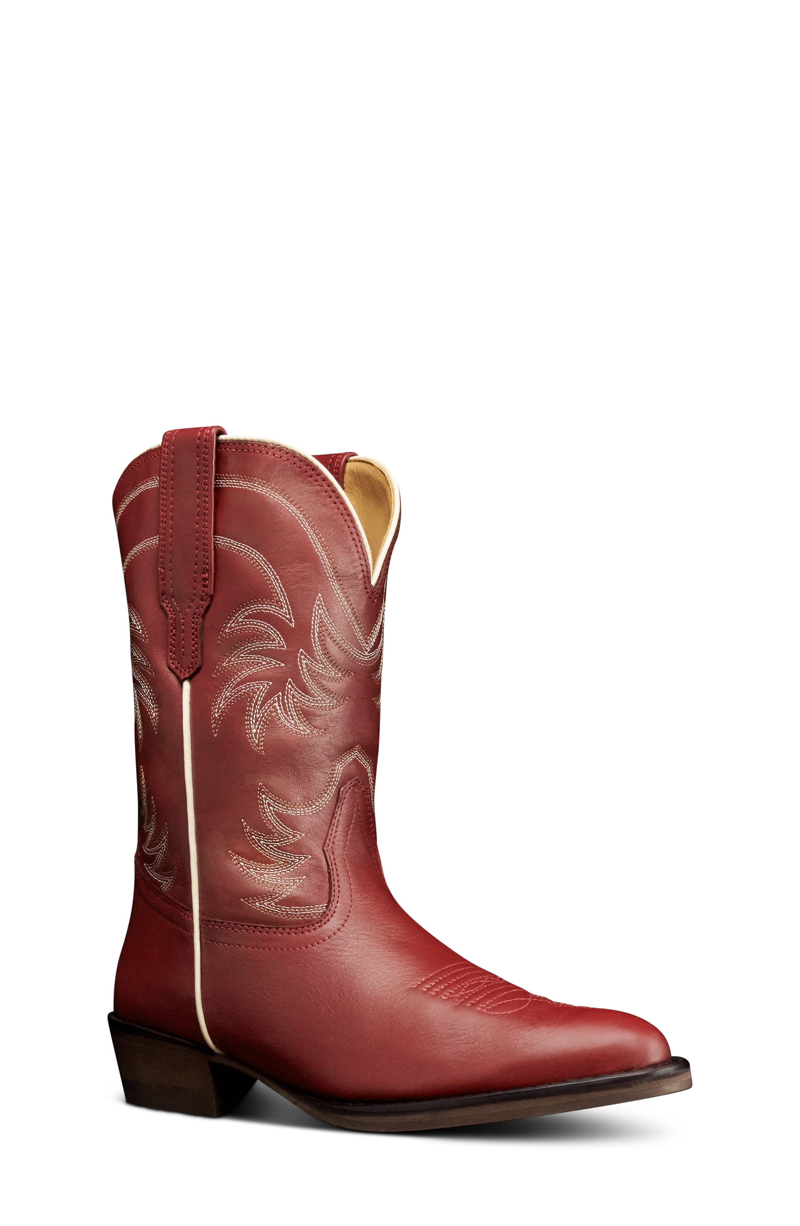 Tecovas Kids' The Annie Western Boot, Main, color, Scarlet