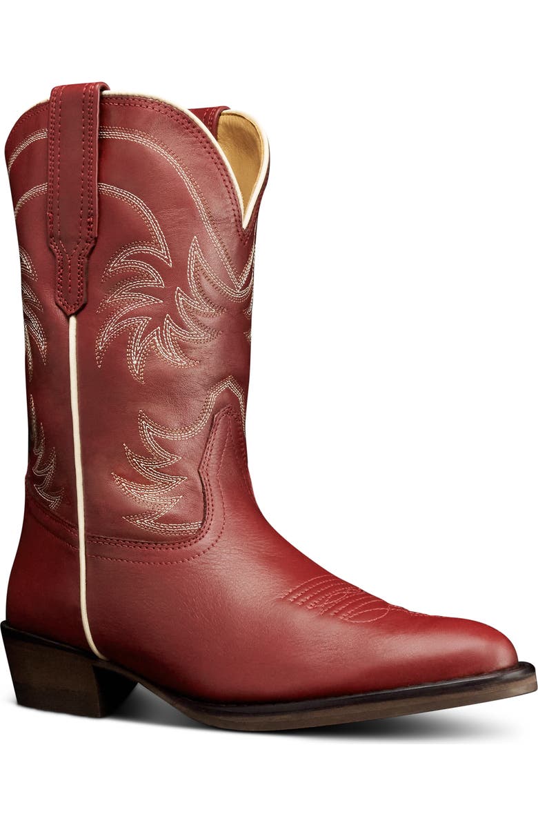 Tecovas Kids' The Annie Western Boot, Main, color, Scarlet