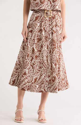 JASON WU Print A-Line Skirt