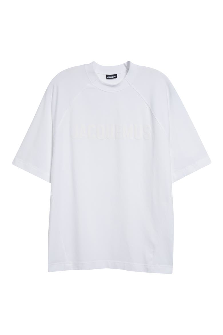 Le T-Shirt Typo Stretch Cotton Logo Graphic T-Shirt, Alternate, color, WHITE
