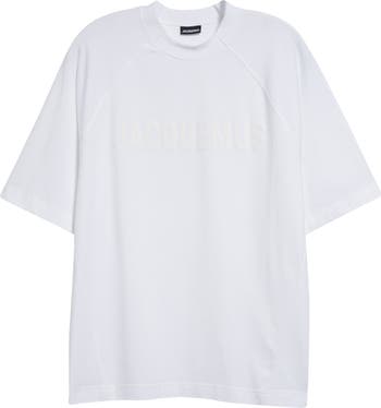 Jacquemus Le T-Shirt Typo Stretch Cotton Logo Graphic T