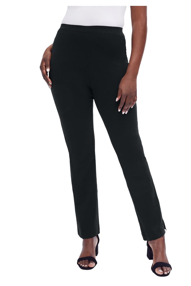 Everyday Stretch Cotton Straight Leg, Main, color, BLACK
