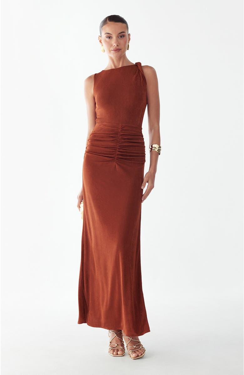 BWLDR Drew Maxi Dress, Alternate, color, Copper