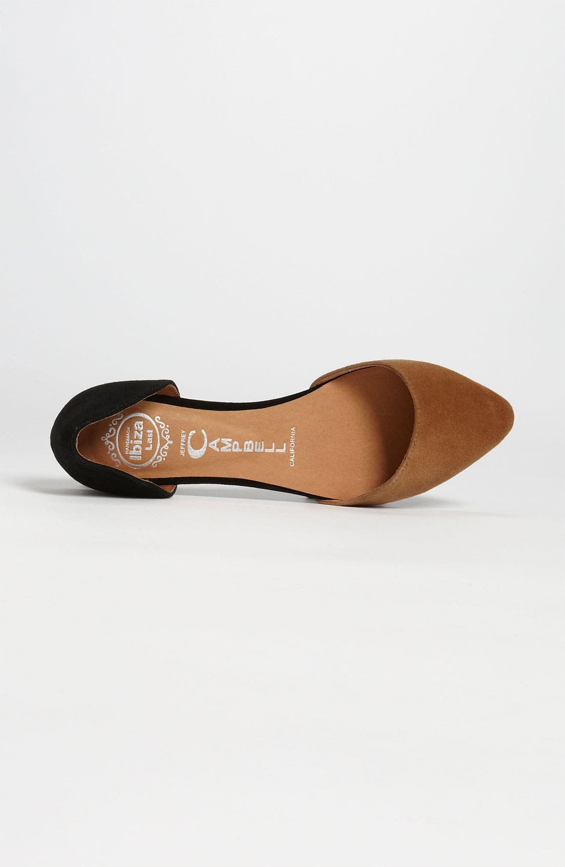 'In Love' Flat, Alternate, color, NUDE SUEDE/ BLACK SUEDE