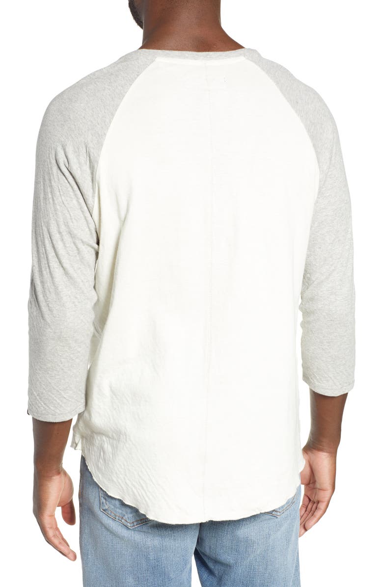 rag & bone Rigby Three Quarter Sleeve Slim Fit Baseball T-Shirt, Alternate, color,
