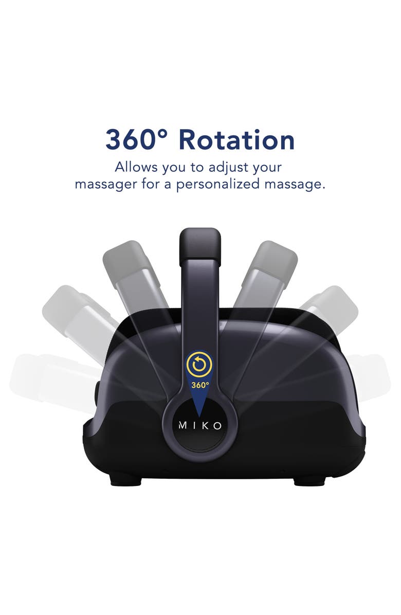 MIKO MAS II Foot, Leg & Calf Massager with Heat, Alternate, color, Charcoal