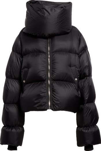 rick owens funnel neckダウン　23fw Rick Owens Brown Funnel Neck Down Jacket Rick Owens