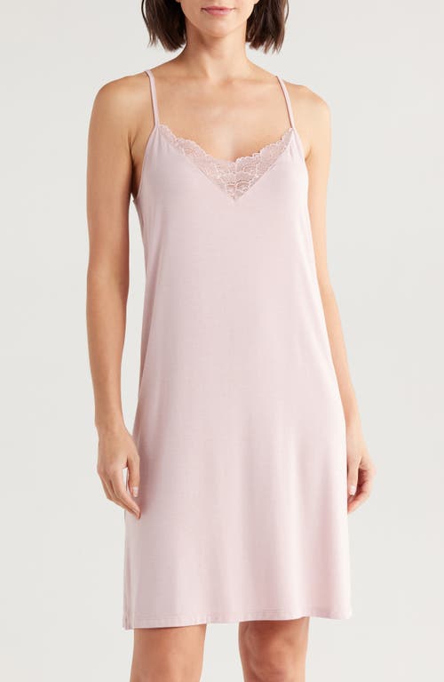 Nordstrom Moonlight Eco Lace Tim Chemise In Pink Puff