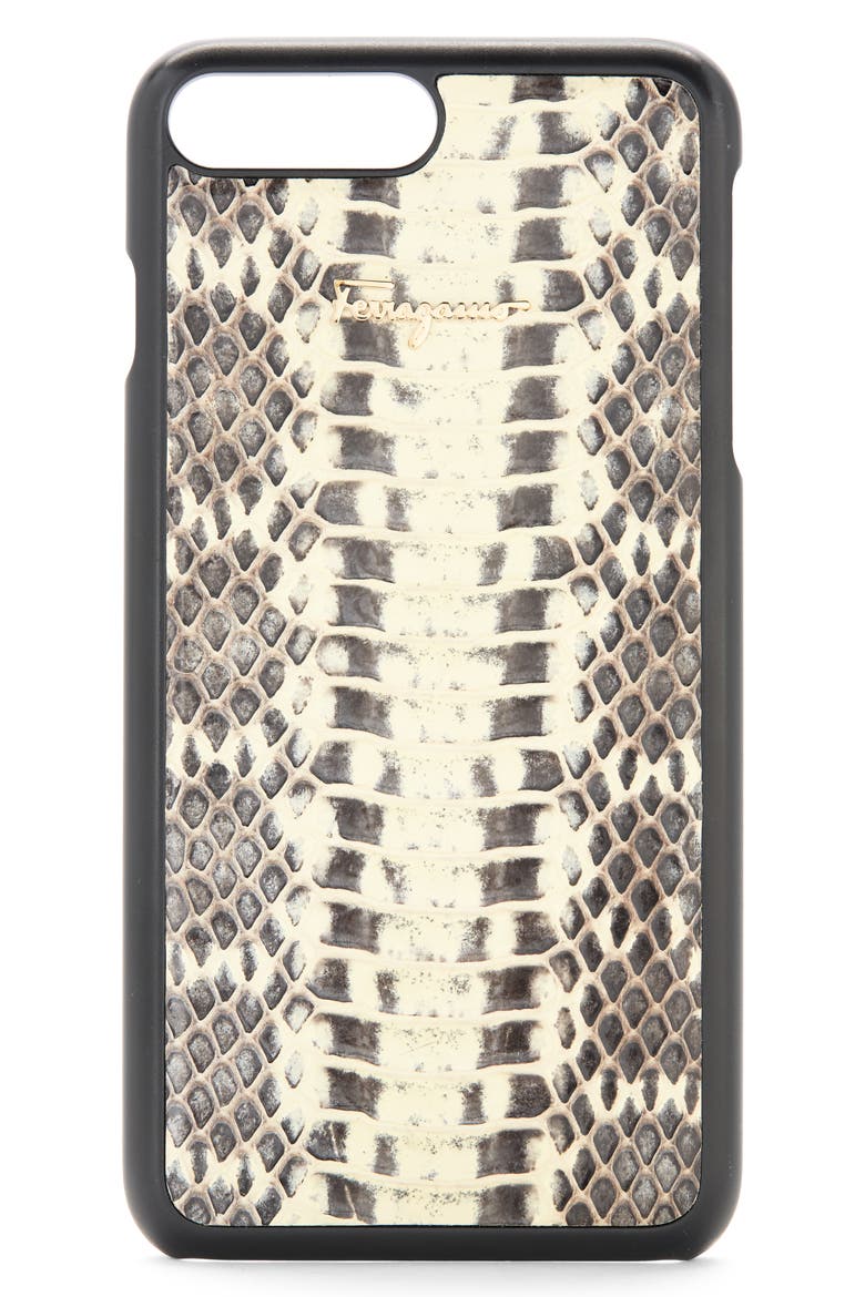 Snake Embossed iPhone 7 Case, Main, color, GREY