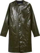 MM6 Maison Margiela Faux Leather Coat