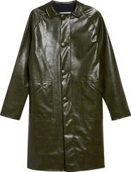 MM6 Maison Margiela Faux Leather Coat
