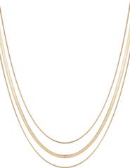 Adornia Set of 3 Assorted Chain Necklaces