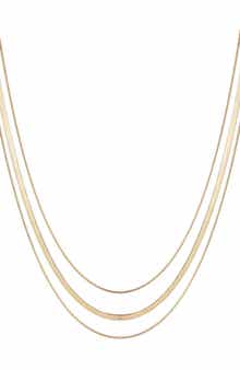 Adornia Set of 3 Assorted Chain Necklaces