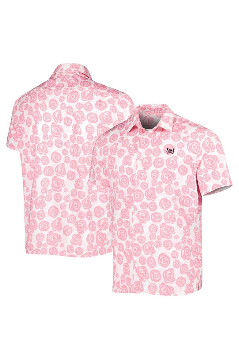 Men's Fanatics Branded White Kentucky Derby Icon Roses EcoTec Button-Up Shirt, Main, color, White