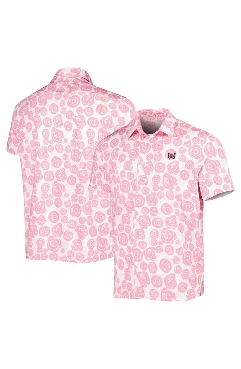 FANATICS Men's Fanatics Branded White Kentucky Derby Icon Roses EcoTec Button-Up Shirt, Main, color,