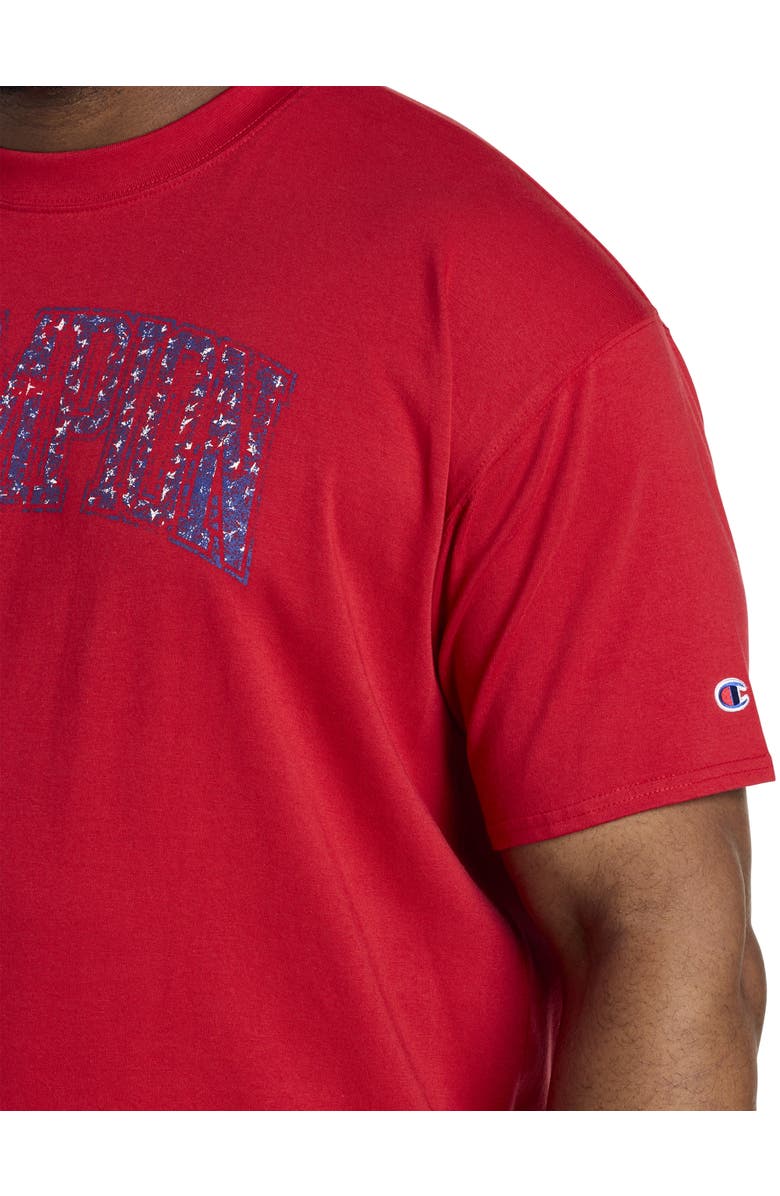Champion Big & Tall USA Script T-Shirt, Alternate, color,