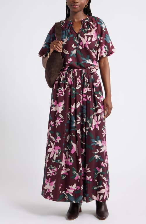 Caslonr Caslon(r) Print Pleated Maxi Skirt