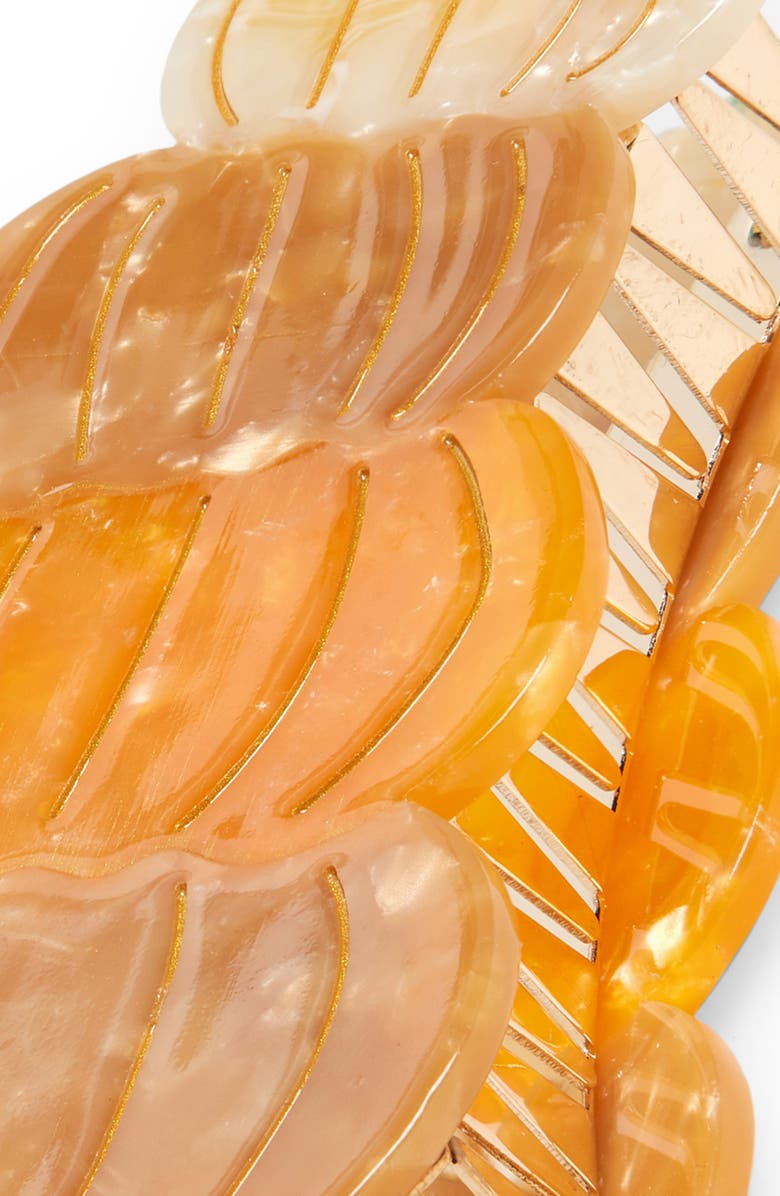 Solar Eclipse Pumpkin Stack Claw Clip, Alternate, color, Orange