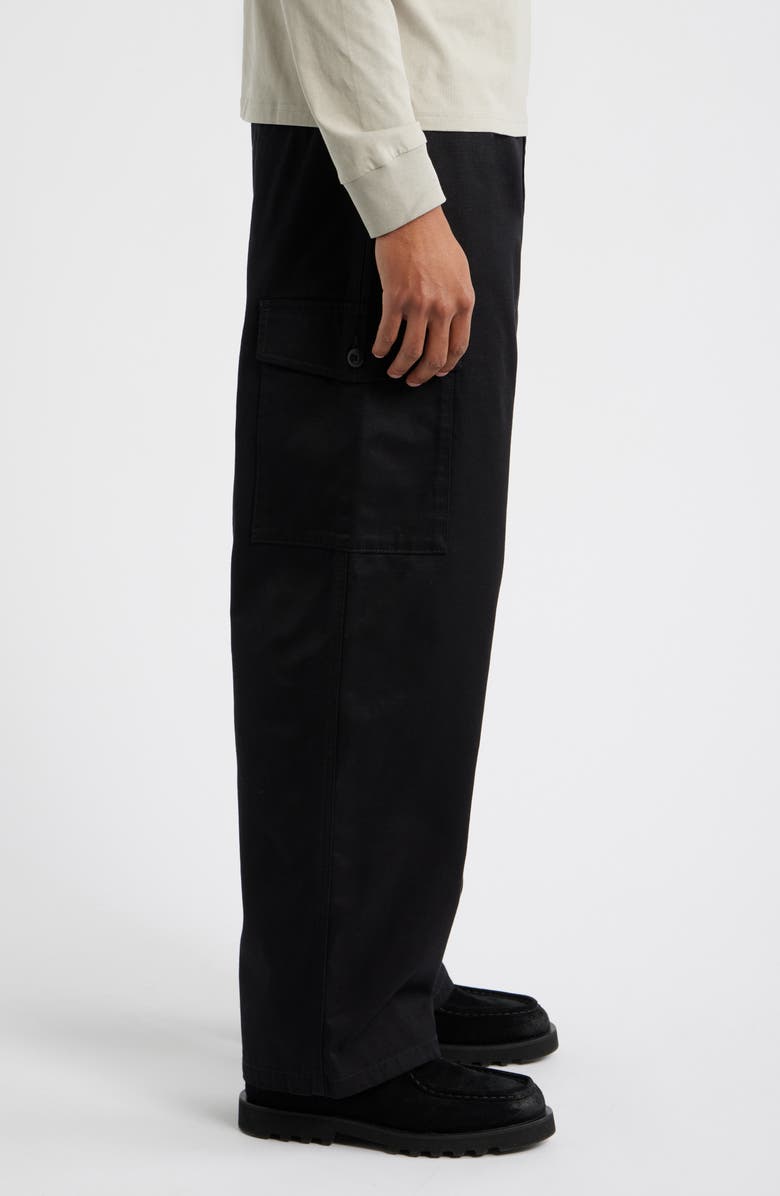 Carhartt Work In Progress Brady Cotton Twill Cargo Pants, Alternate, color, Black (Rinsed)
