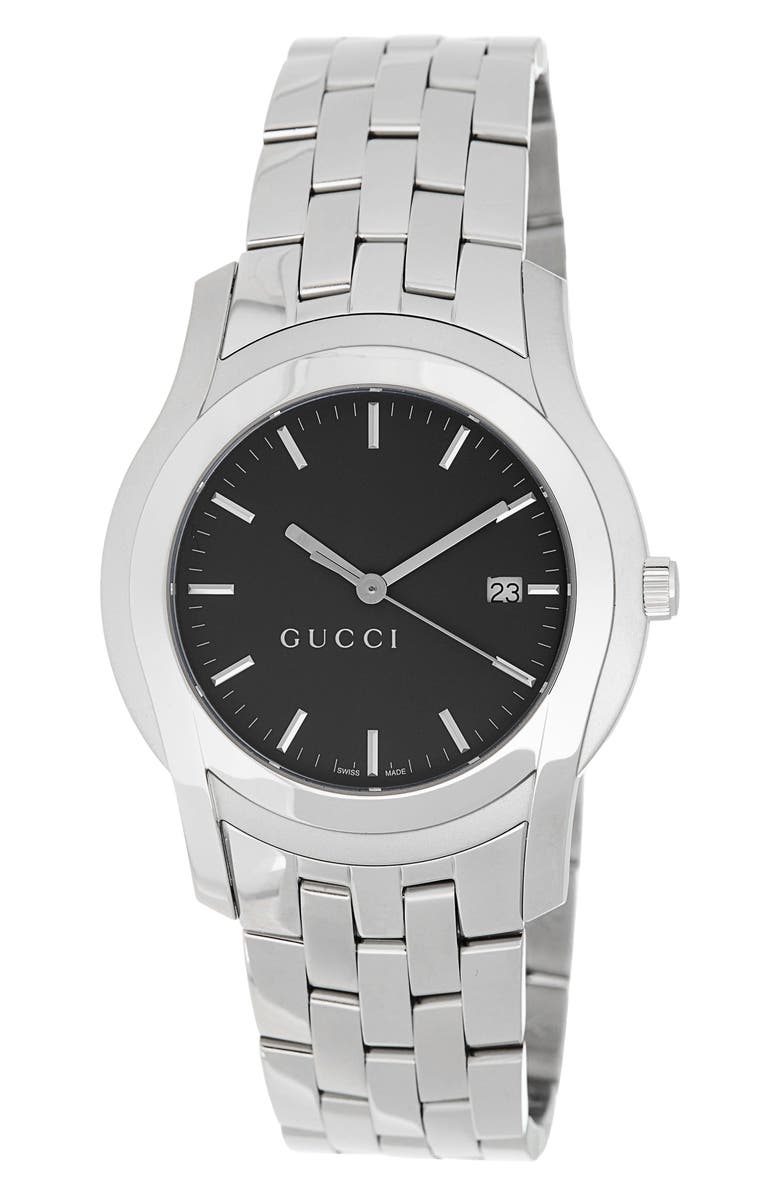 Gucci 5505 Bracelet Watch, 42mm, Main, color, Black