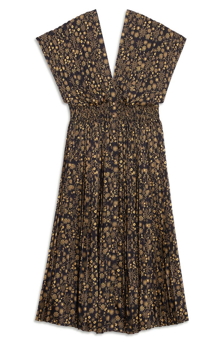 SANDRO Vienne Pleated Dress, Alternate, color, 