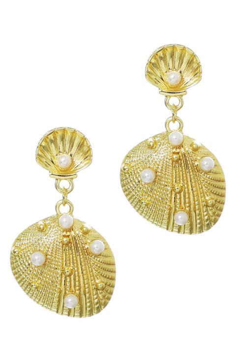 Shell Drop Earrings
