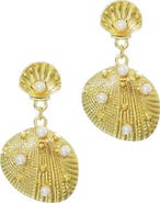 Adornia Shell Drop Earrings