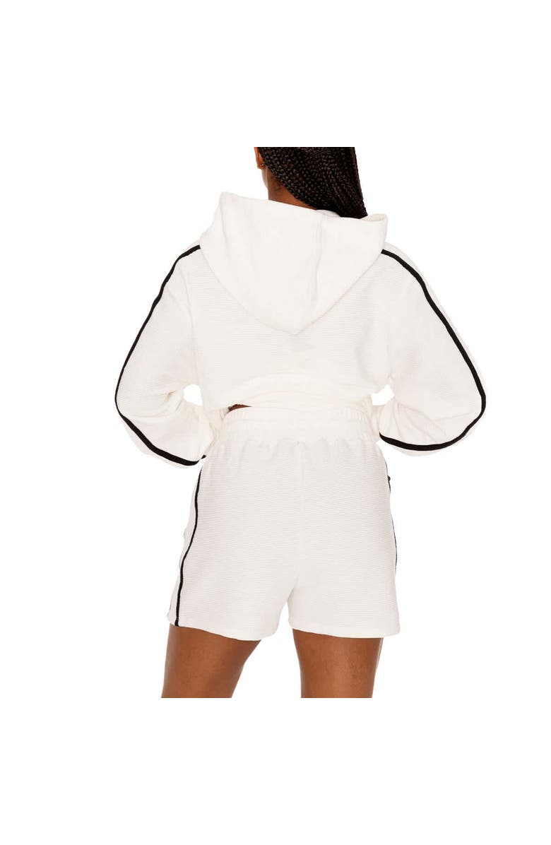 GAMEDAY COUTURE Women's Gameday Couture Cream Arkansas Razorbacks Down, Set, Go Pullover Hoodie and Shorts Set, Alternate, color, Cream