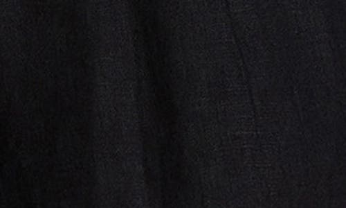 Vitamin A ® The Getaway Linen Cover-up Shorts In Black