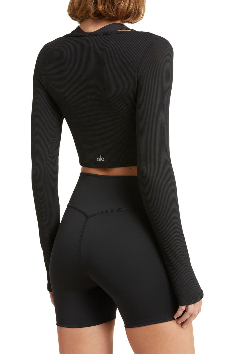 Alo Whisper Modal Blend Crop Cardigan, Alternate, color,