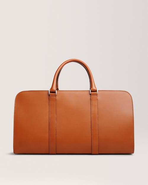 Carl Friedrik Cognac Palissy Leather Duffle Bag In Cognac
